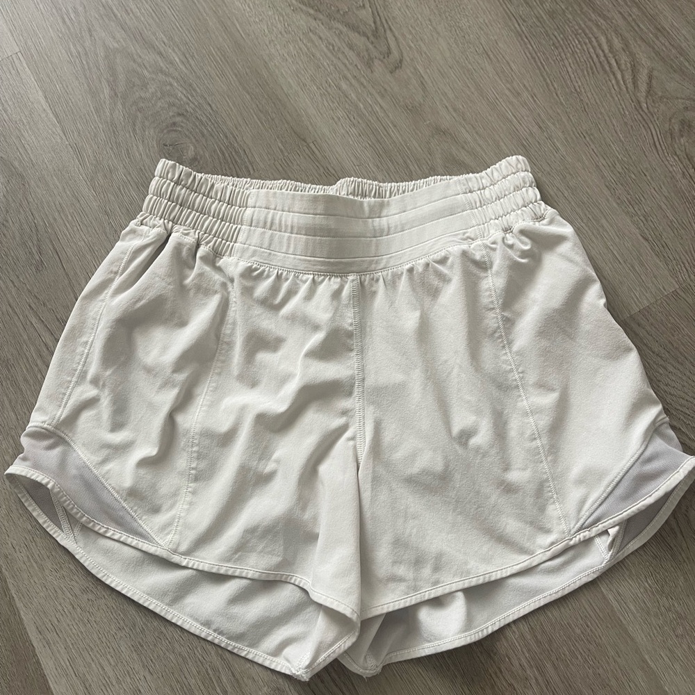 Lululemon Women's Cream Beige Athletic Shorts